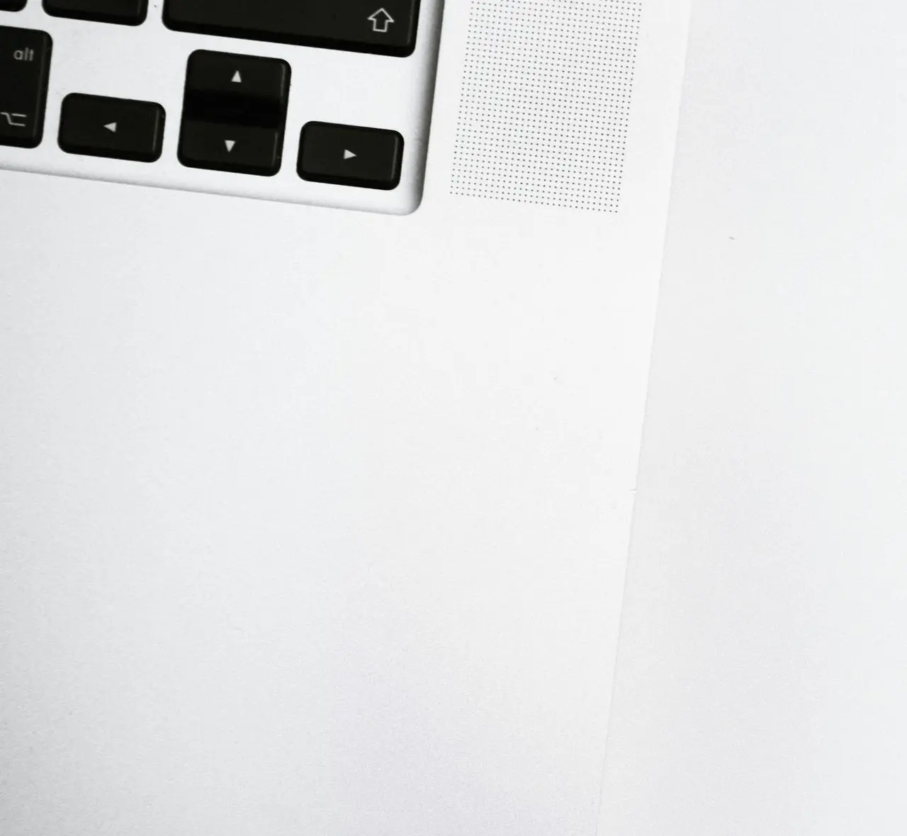white laptop