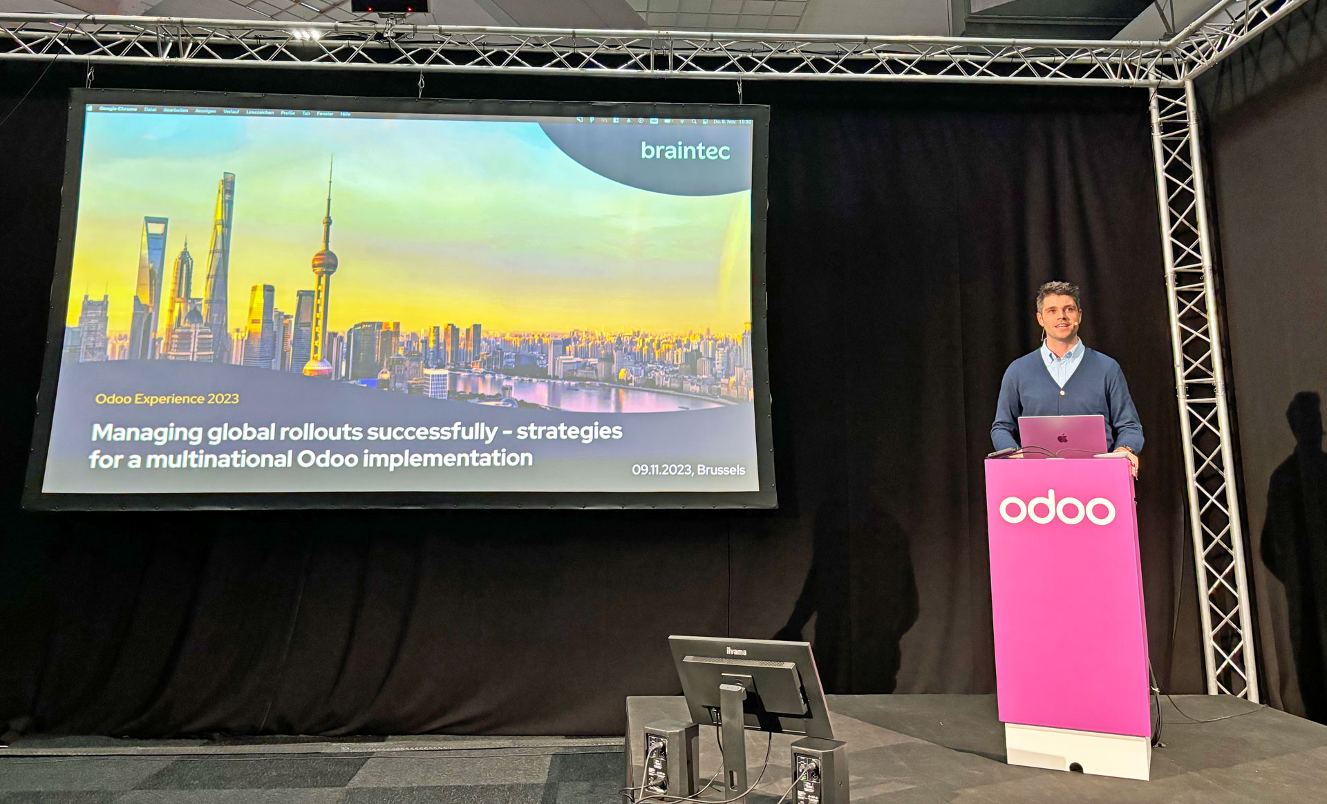 The talks by braintec at the Odoo Experience 2023